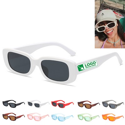 Vintage Fashion Narrow Square Frame Retro Driving Glasses